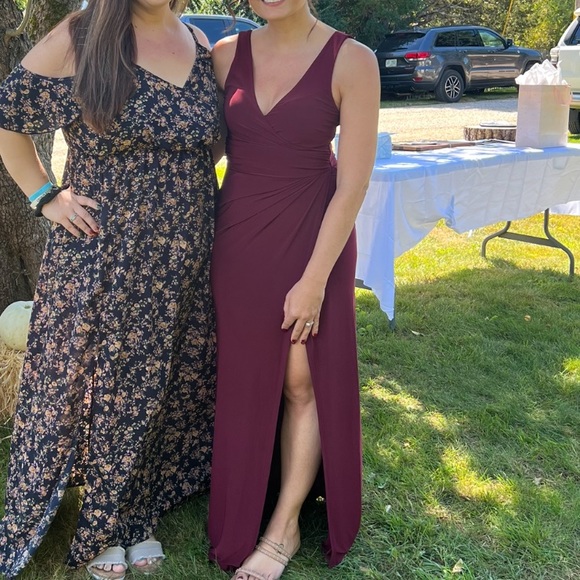 Windsor Dresses Windsor Maroon Bridesmaid Dress Poshmark